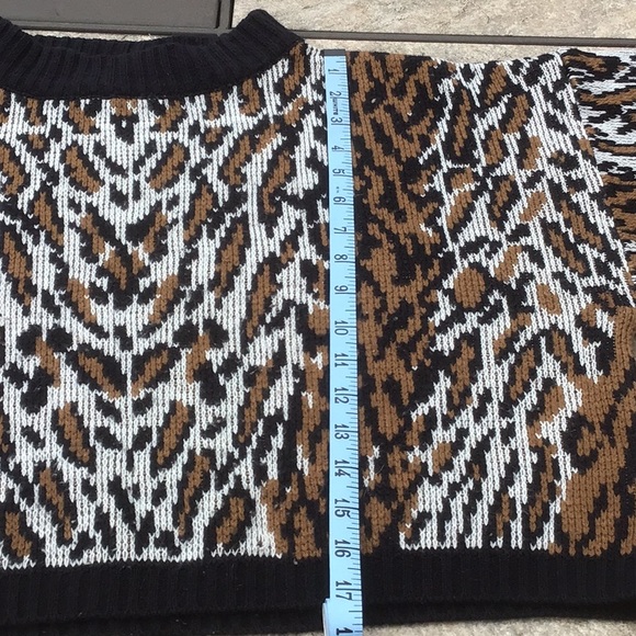 Vintage leopard crop sweater - Picture 2 of 5